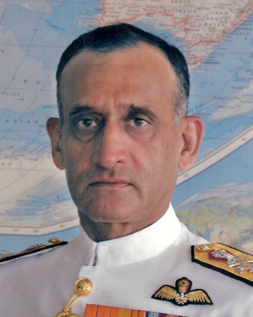 headshot of Arun Prakash in naval uniform