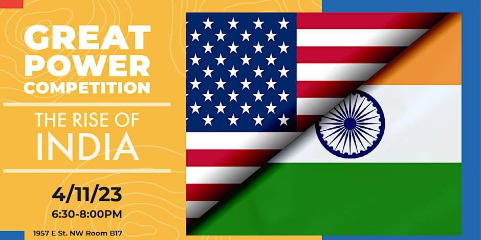 India is a rising power - join Dr. Dan Markey and Professor Robert Sutter as we discuss the future of great power competition in South Asia!